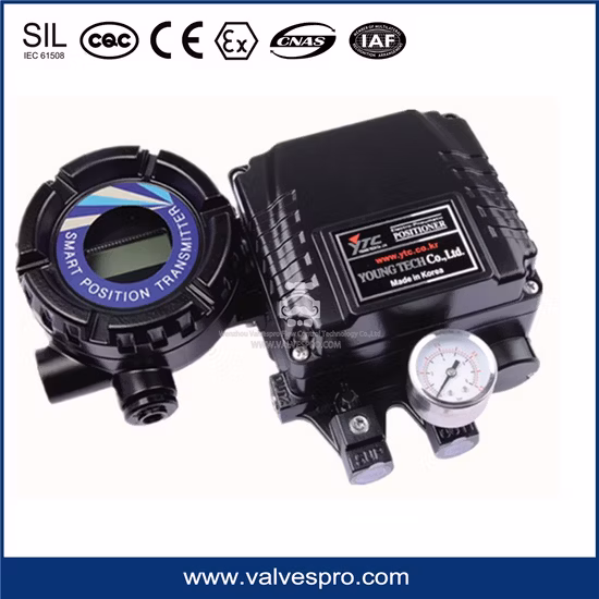 Posicionador de válvula pneumática tipo Rotork Ytc China Fabricante Yt1000L Posicionador eletropneumático